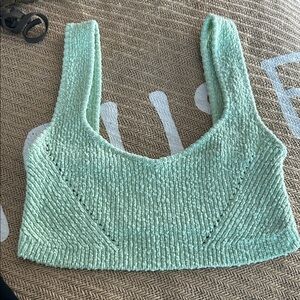 Urban Outfitters Light minty Green sweaterknit Crop Top size small